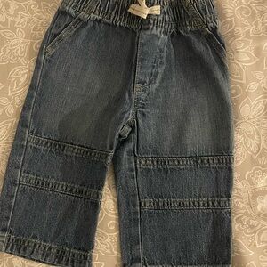 Baby Boys Denim Jeans Pull-On Elastic Waist Size 6-9 Months